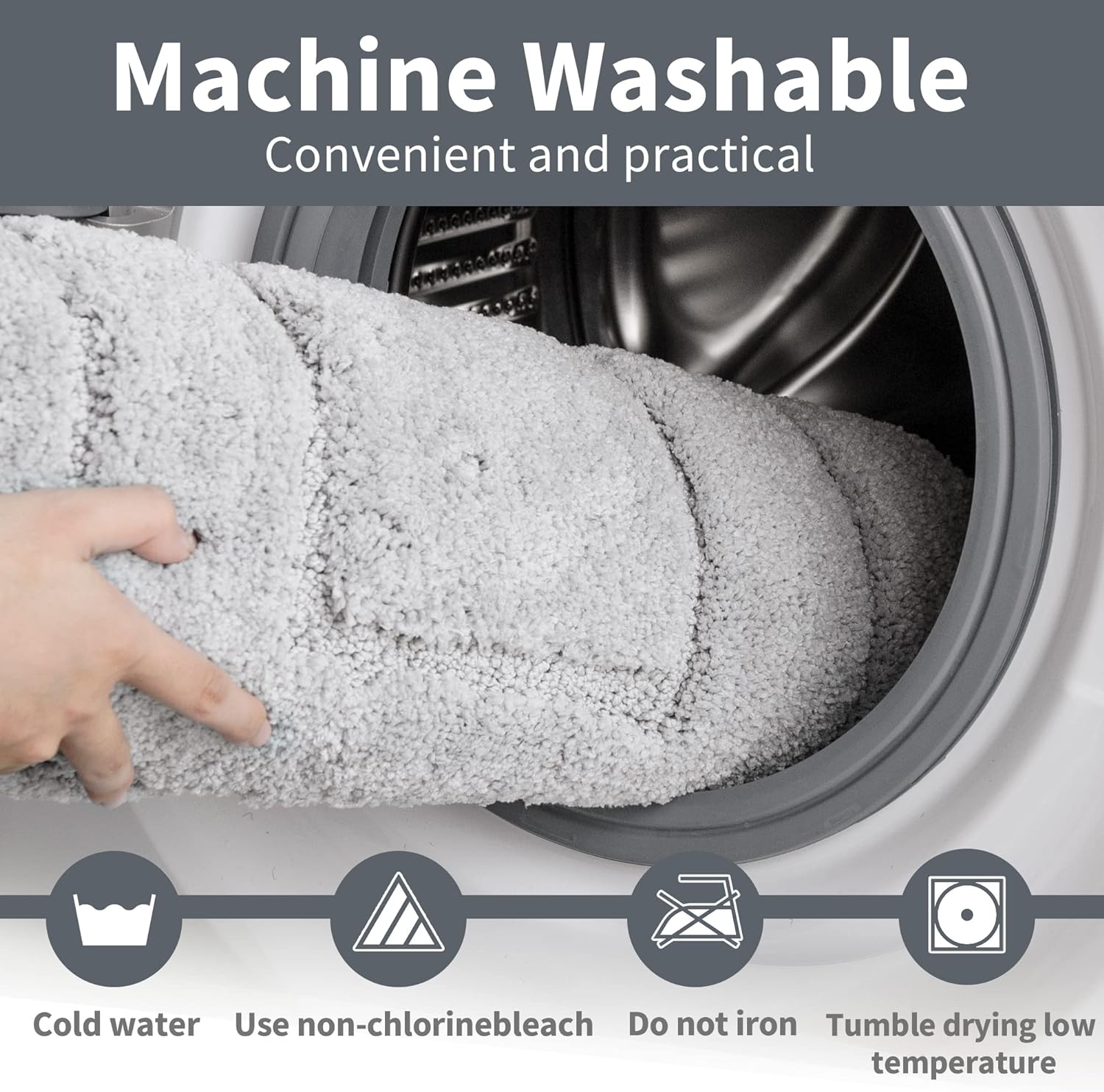 GRANNY SAYS Bundle of 1-Pack Bathtub Mat Non Slip & 1-Pack Shower Mat Non Slip