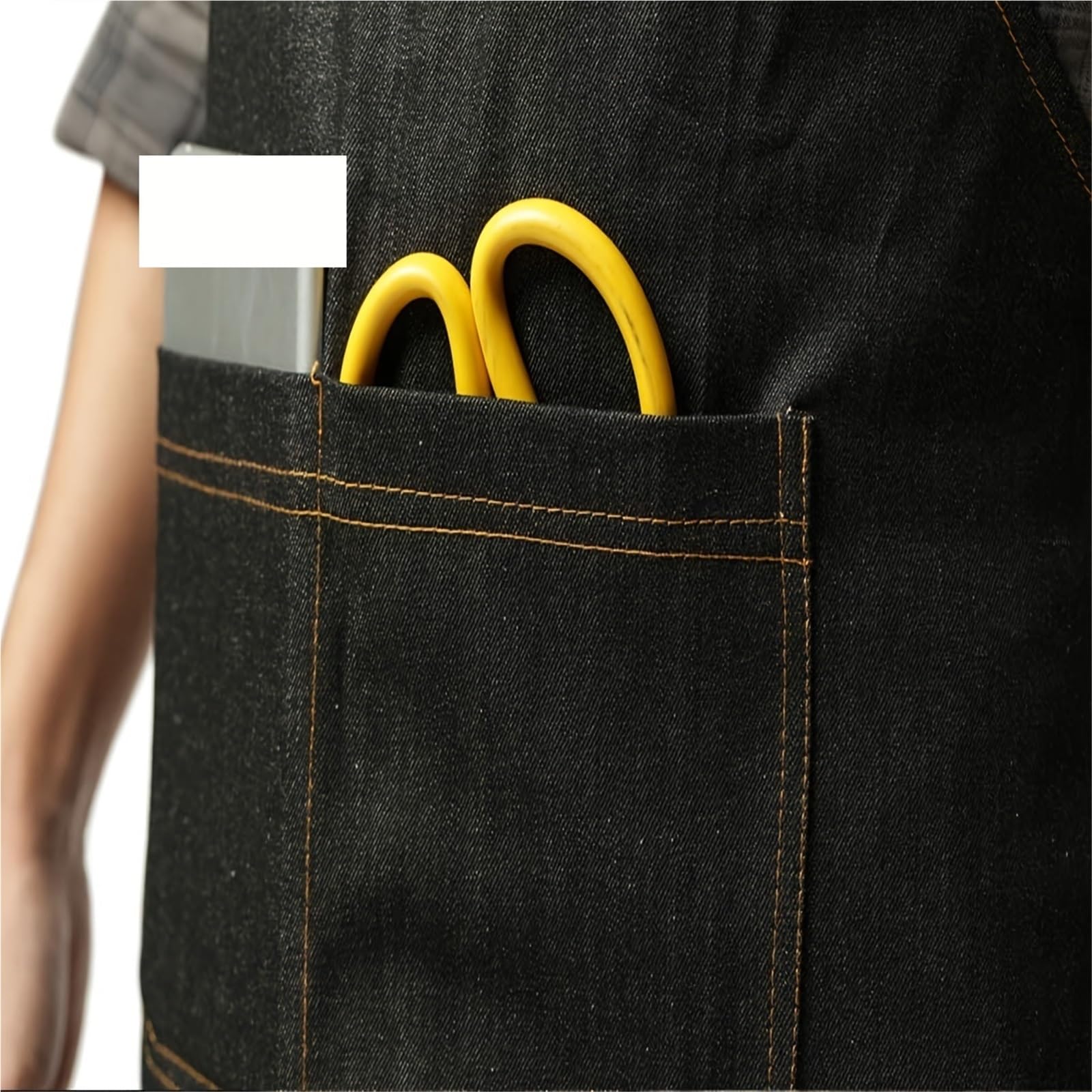 Delantal de herramientas vaquero ligero con bolsillos, delantal lona encerado impermeable for hombres y mujeres, trabajo ajustable, 2 uds Para Hogar