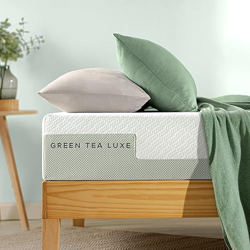 Miniatura 8 de Zinus Green Tea Luxe - Colchón de espuma viscoelástica de 8 pulgadas, tamaño Queen, alivia la presión, certificado CertiPUR-US, colchón en una caja,