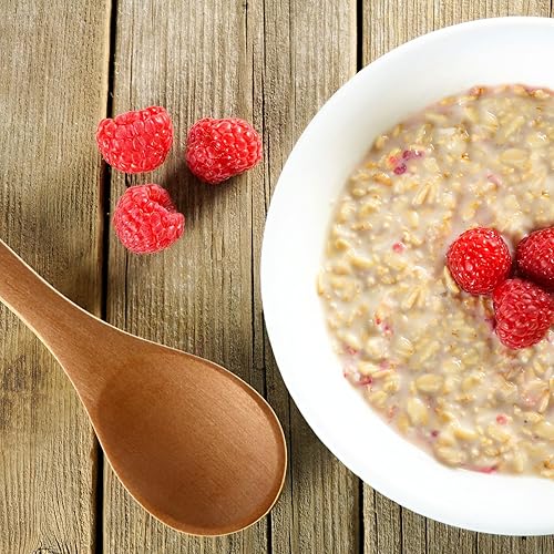 Vista 6 de Boao 50 cucharas pequeñas de madera, 3.5 pulgadas de largo, mini cucharas pequeñas de madera natural para tarros, crema de azúcar, especias de miel