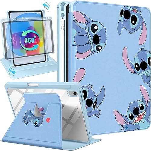Trendy Fan Funda para iPad de 10.9 pulgadas de 10.9 pulgadas 2022 con diseño de dibujos animados Kawaii para niñas y niños, diseño femenino con