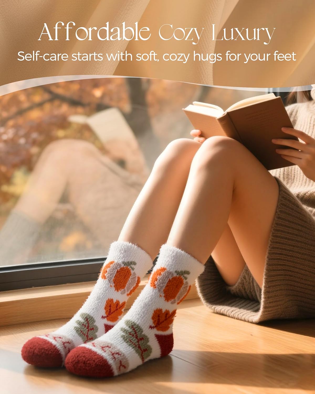 Valentines Galentines Day Gifts for Women Buttery Soft Fuzzy Socks, Cozy Comfy Warm Fluffy Cute Slipper Socks - Image 4