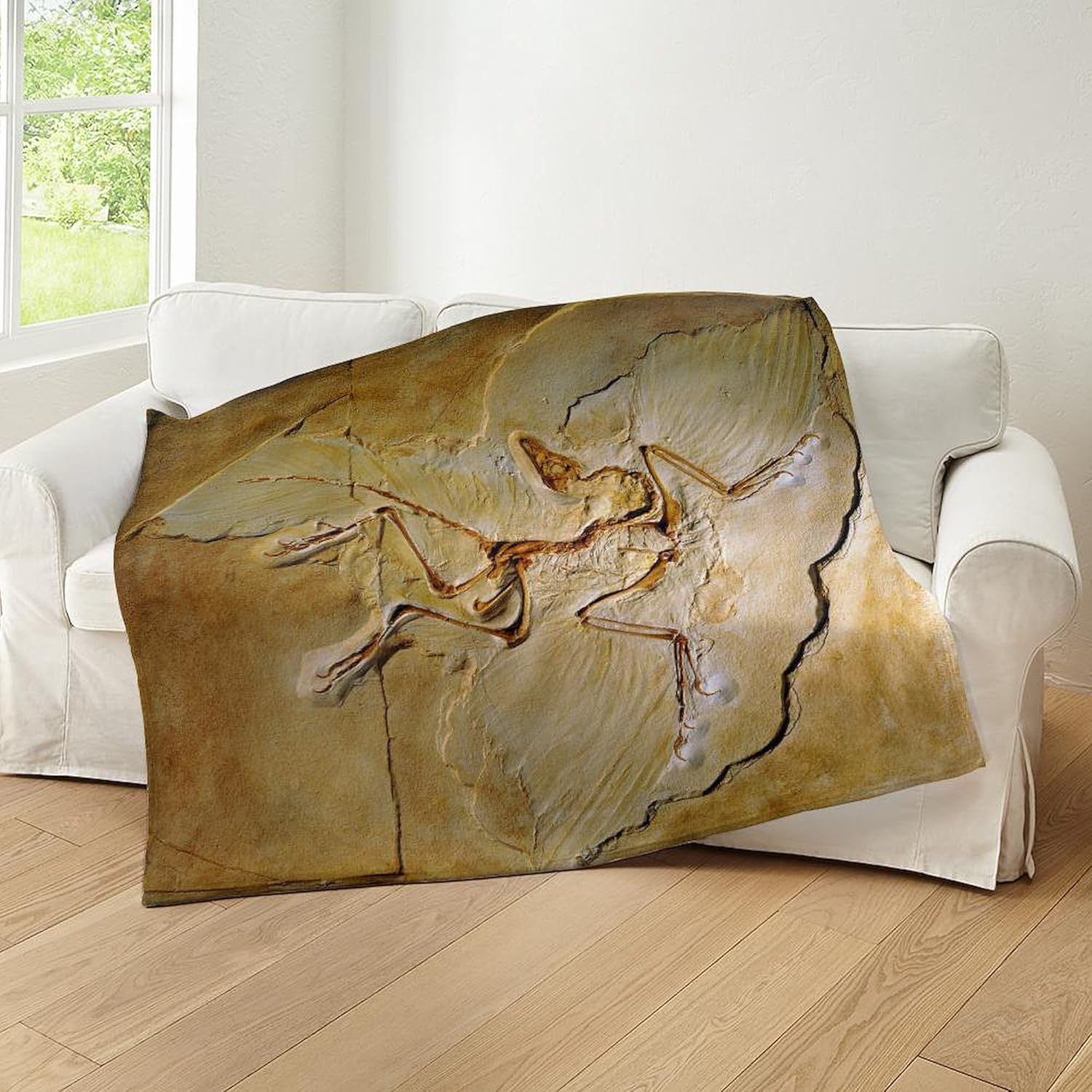 CafePress Archaeopteryx Fossil, Berlin Specime Throw Blanket Super Soft Fleece Plush Throw Blanket, 60"x50"
