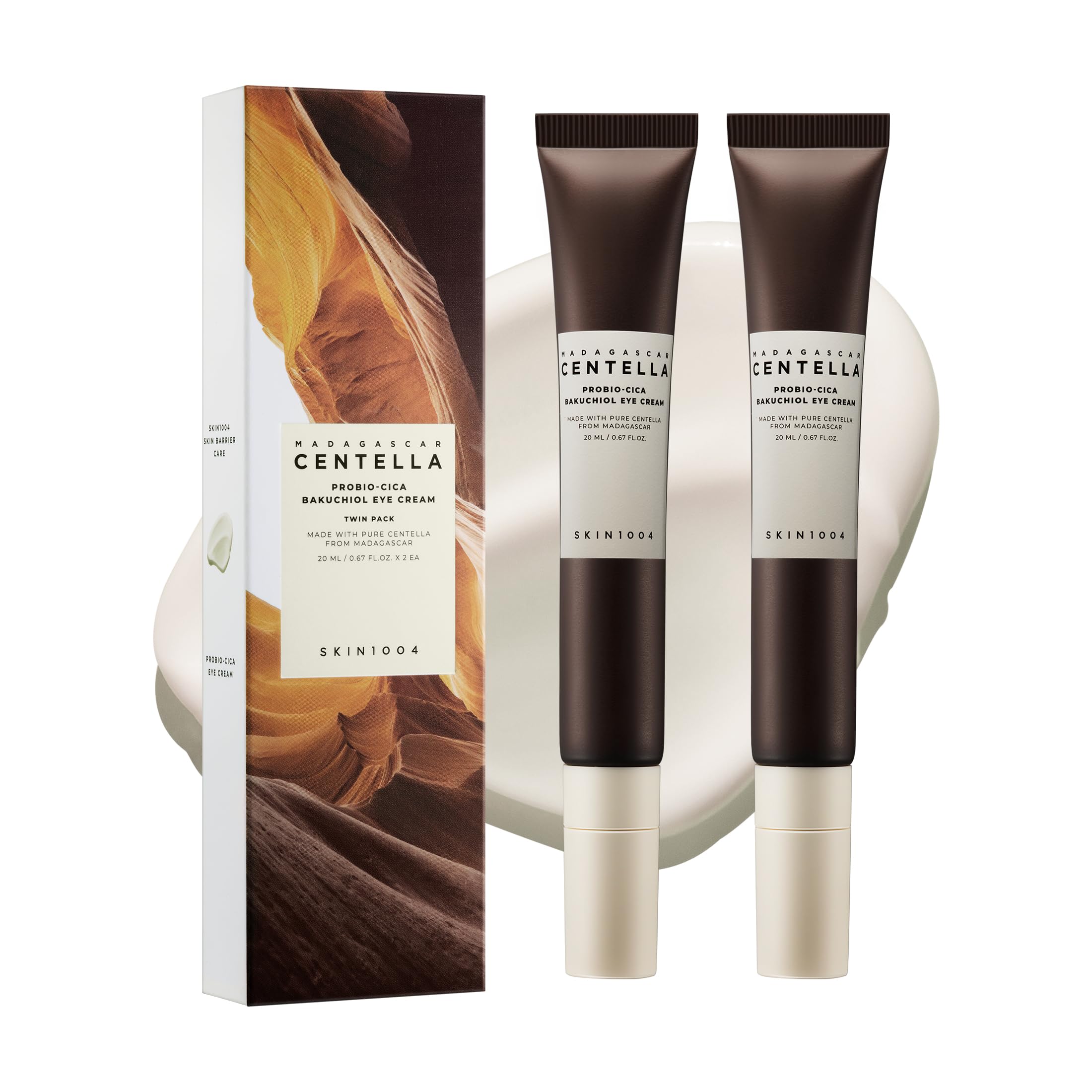 SKIN1004 Madagascar Centella Probio-Cica Bakuchiol Eye Cream Twin Pack (20ml*2)