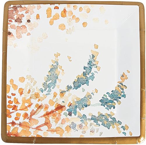 Miniatura 1 de Fun Express Platos llanos de papel Sweet Fall - Suministros para fiestas - 8 piezas