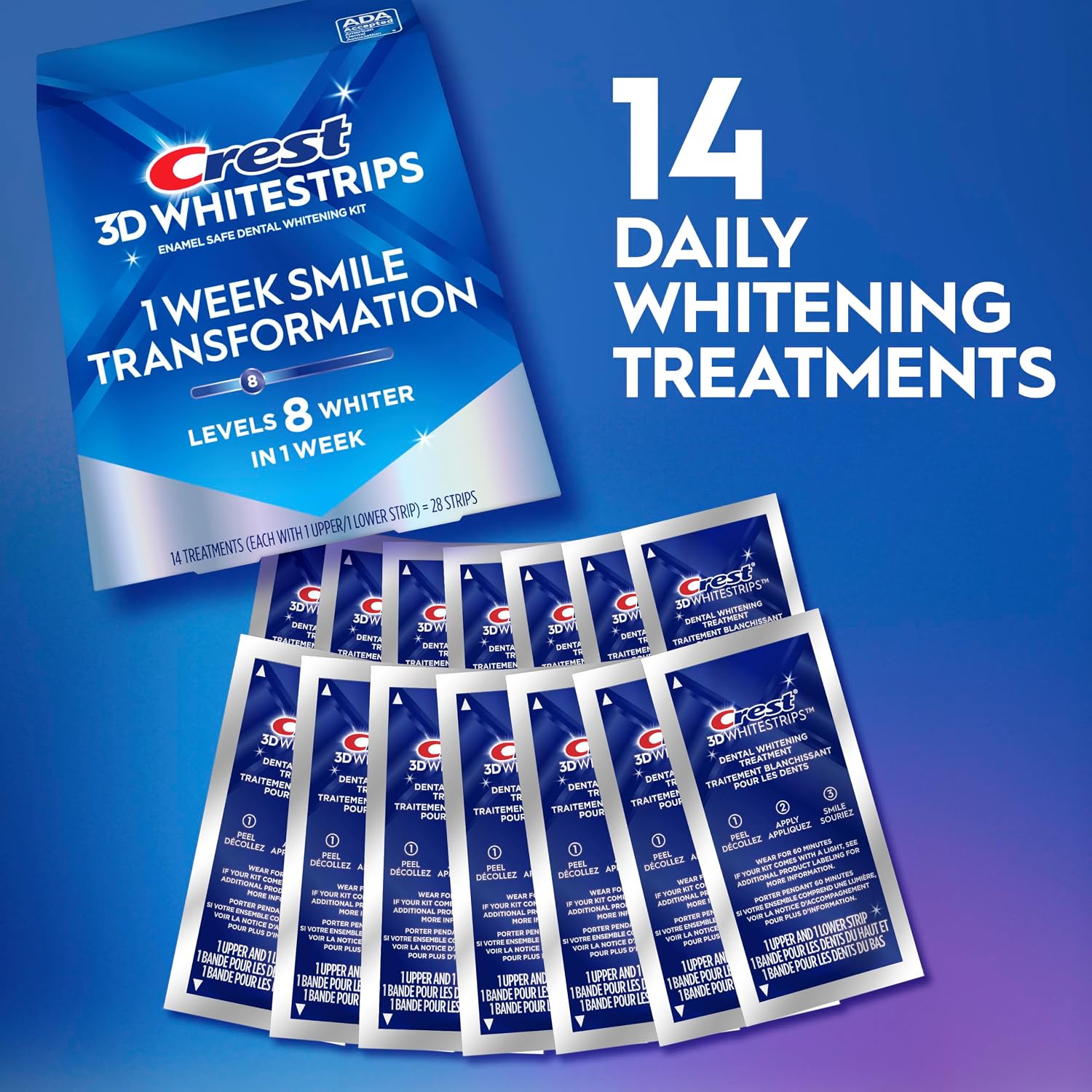 Crest 3DWhite Kit Blanqueador Dientes en Casa Sonrisa Mas Brillante en 1 Semana 4
