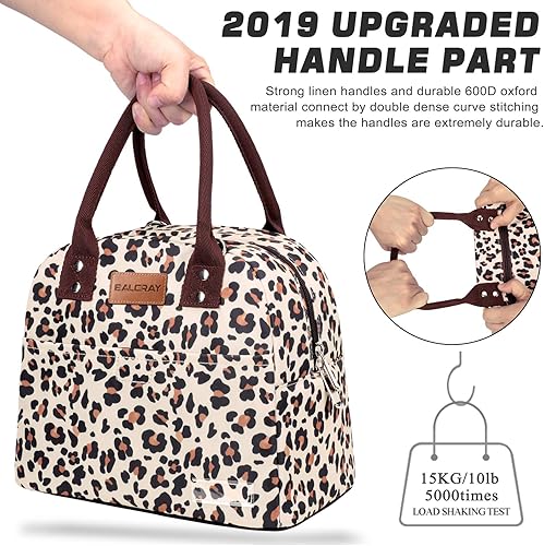 Miniatura 5 de BALORAY Bolsas de almuerzo para mujer con correa de hombro ajustable lonchera aislada a prueba de fugas para mujer bolsa de almuerzo para mujer