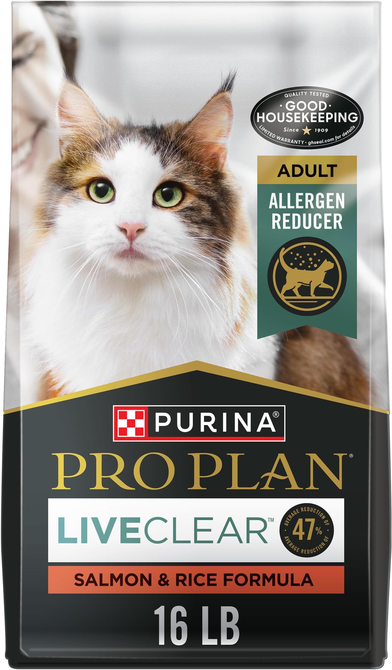 LiveClear Cat Allergen Reducing Adult Dry Cat Food With Salmon and Rice