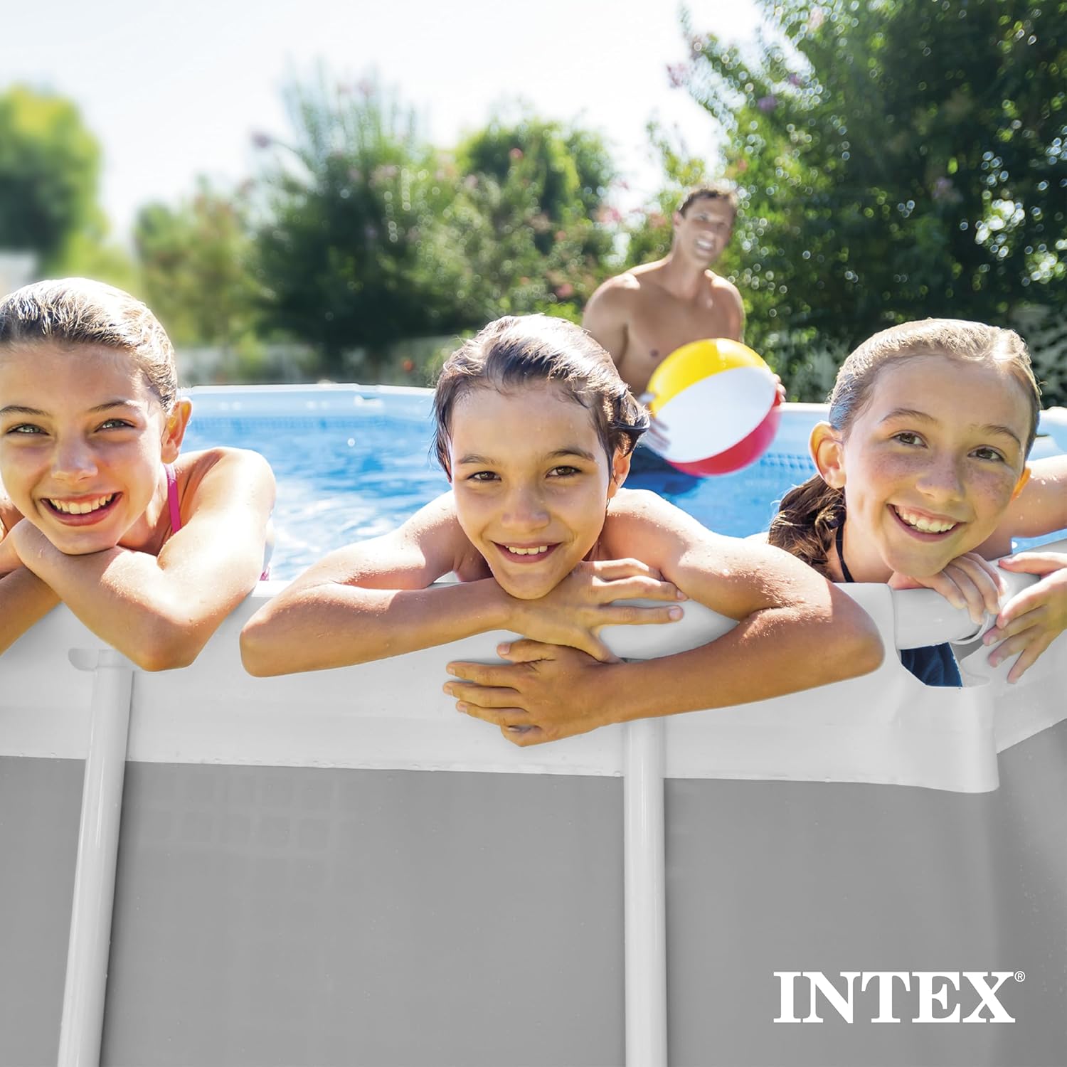 Intex 16.5ft x 9ft x 48in Oval Prism Frame Pool Set with Pump
