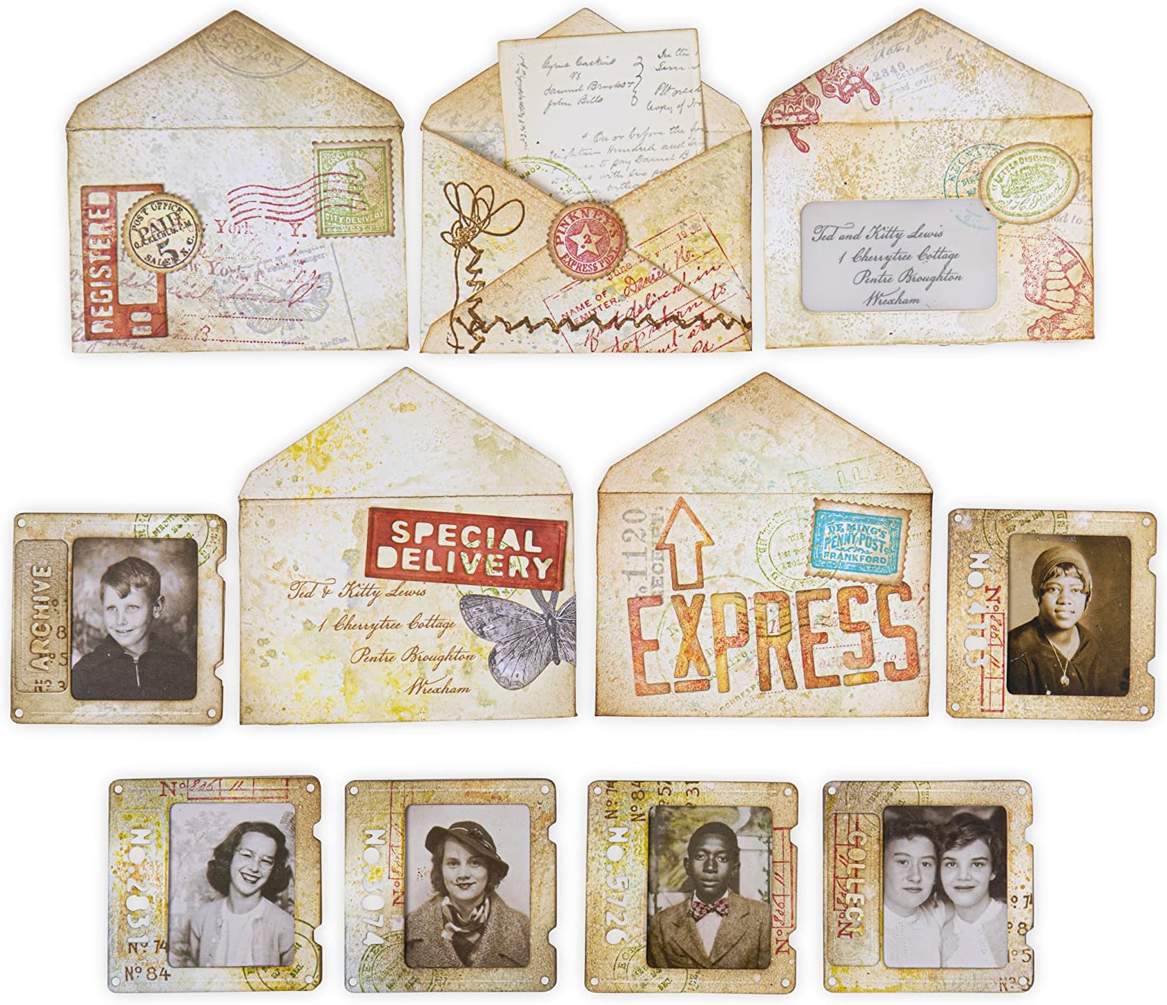 Sizzx Thinlits Die Set 54PK Specimen by Tim Holtz | 665930 | Chapter 3 2022