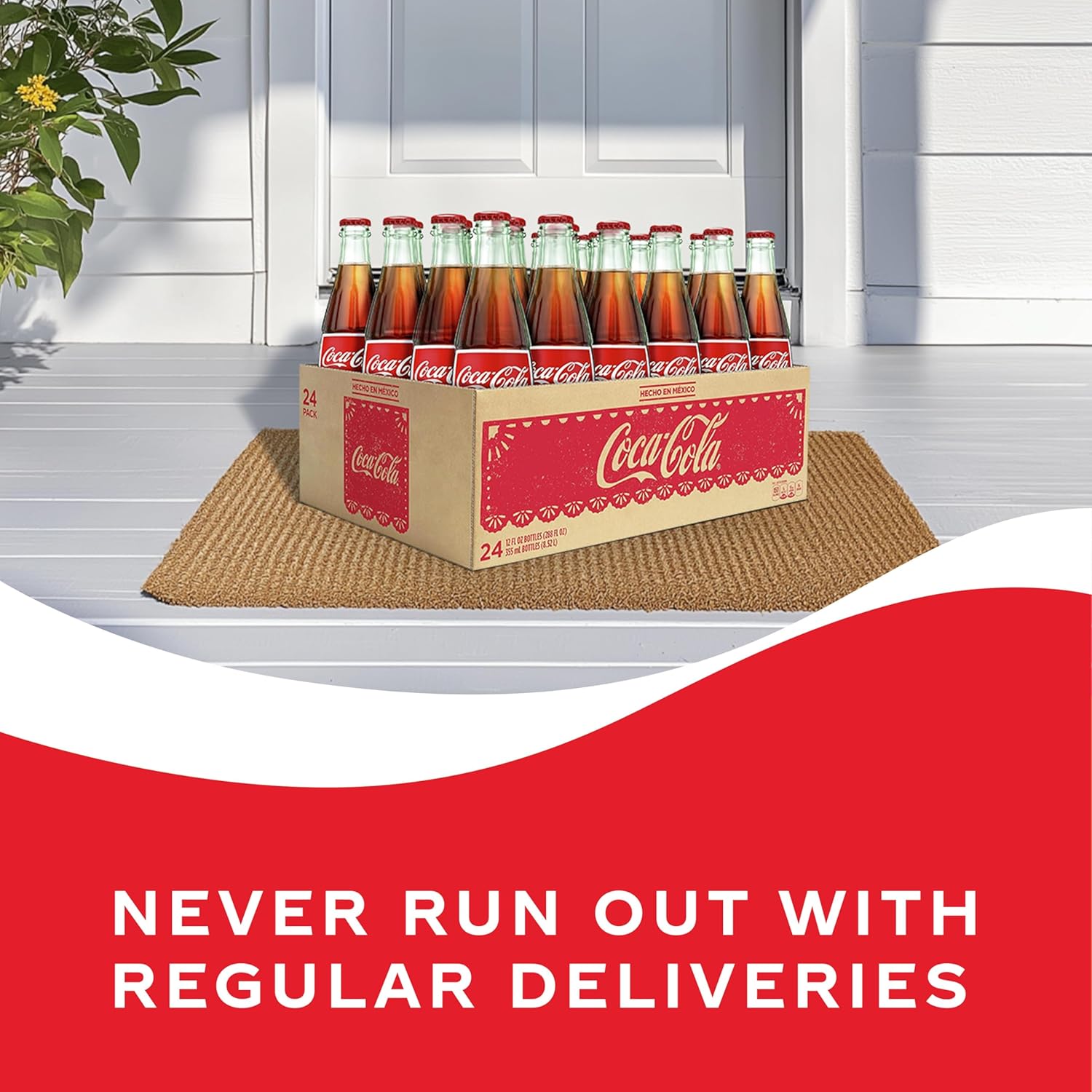 Code de Mexico Coke Glass Bottle, 12 fl oz, 24 Pack