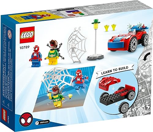 Miniatura 6 de LEGO Marvel Spider-Man's Car and Doc Ock - Juego de simulación para niños con piezas que brillan en la oscuridad para niños y niñas, a partir de 4