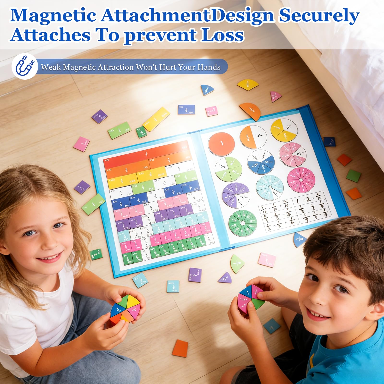 Frogetu Ressources mathématiques, Magnetic Fraction Educational Puzzle