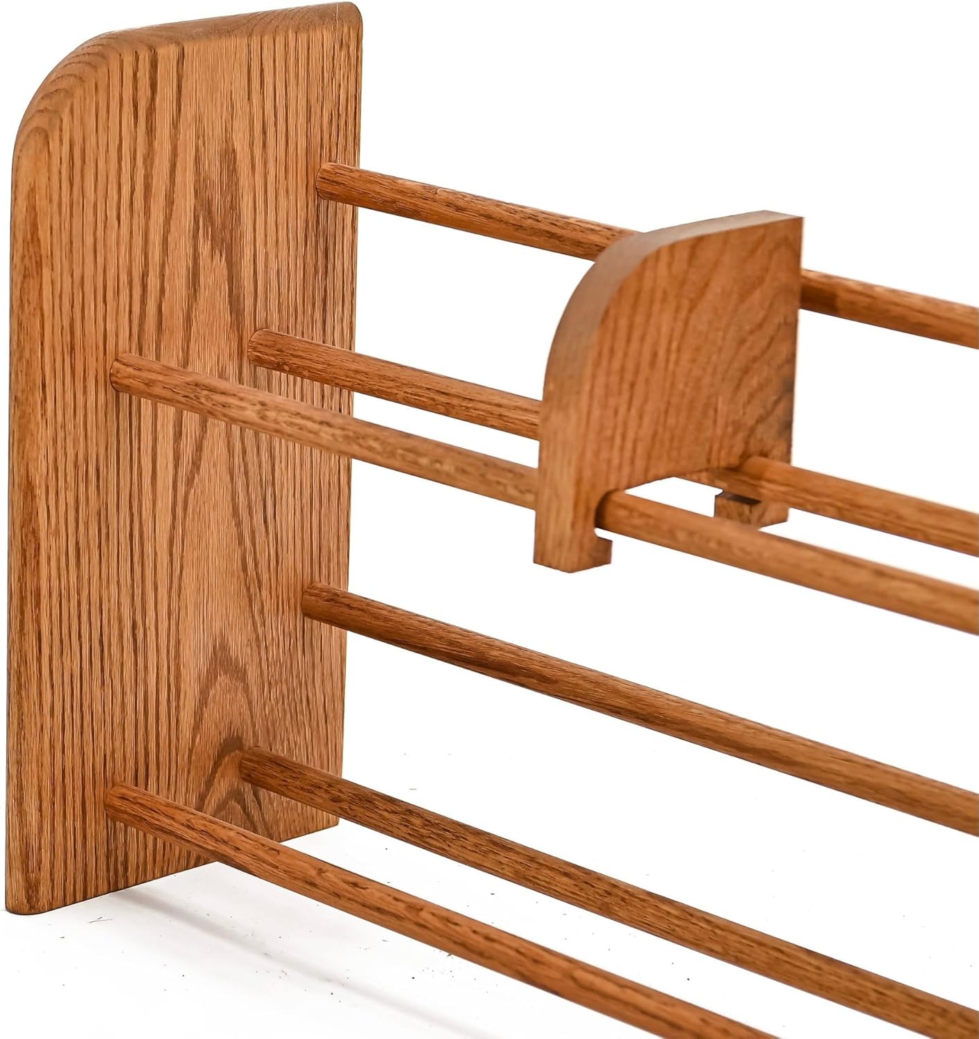 Wood Shed Hill 01 Series CD Storage Cabine, Real Oak Wood Media & Display Shelves, Handcrafted in The USA (Dark, 14.5" x 24")