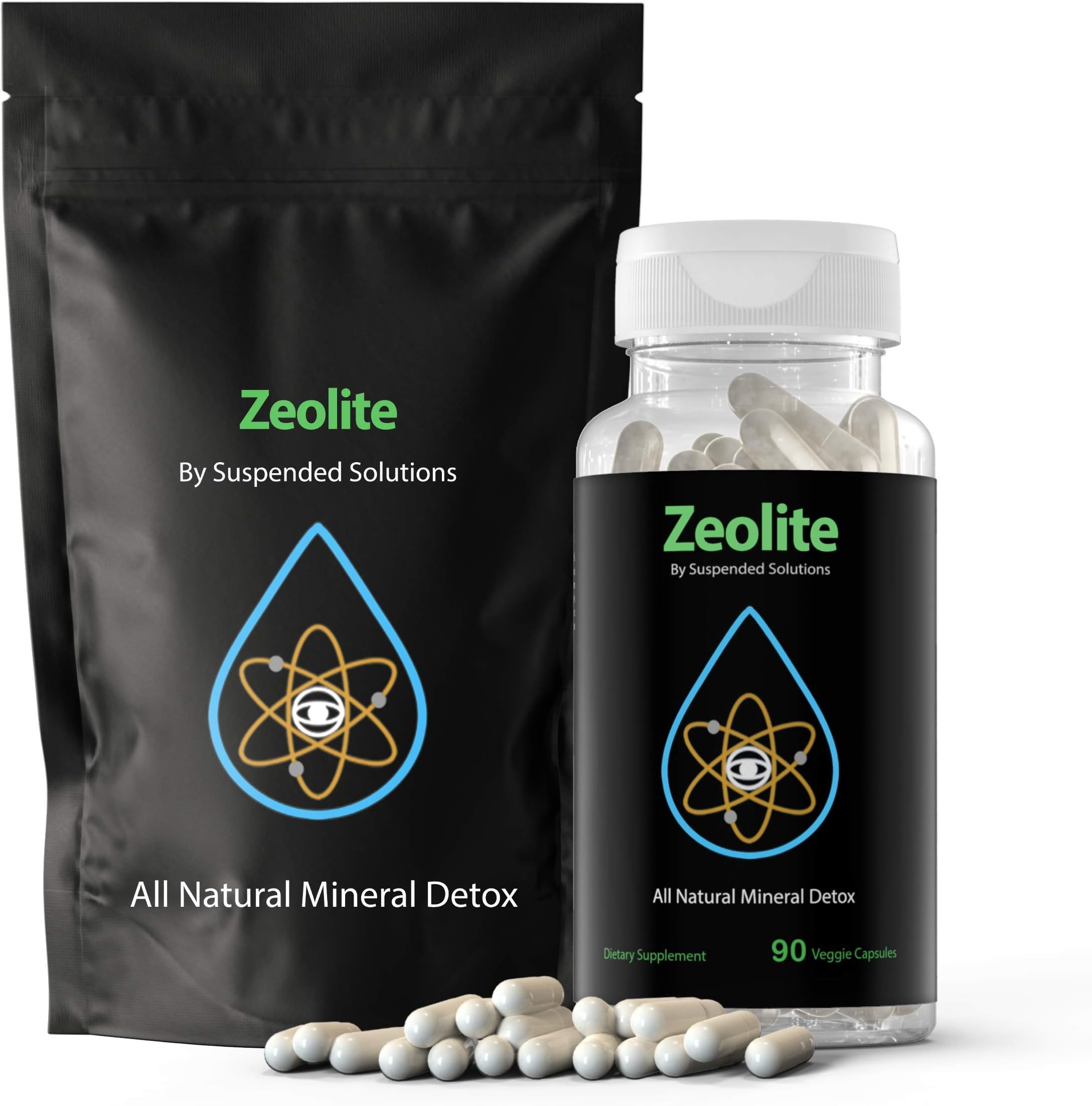 Zeolite Clinoptilolite Capsules – 90 Count, Pure Natural Mineral Detox, Removes Heavy Metals & Toxins, Gut Health & Immune Support, Responsibly Mined