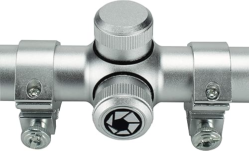 Vista 21 de Barska Alcance de rifle de retícula de retícula de punto de mira 30/30 para rifles de plinking & Rimfire .22 con anillos