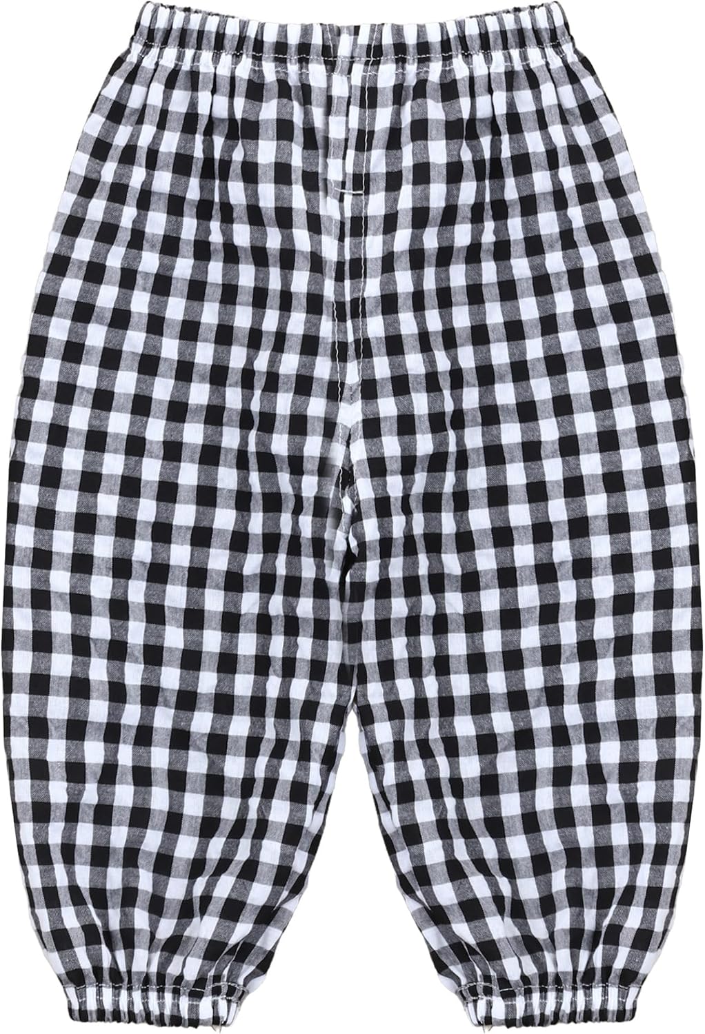 Baby Kids Unisex Checkered Printed Plaid Pants Summer Casual Breathable Gingham Pants Sweatpants