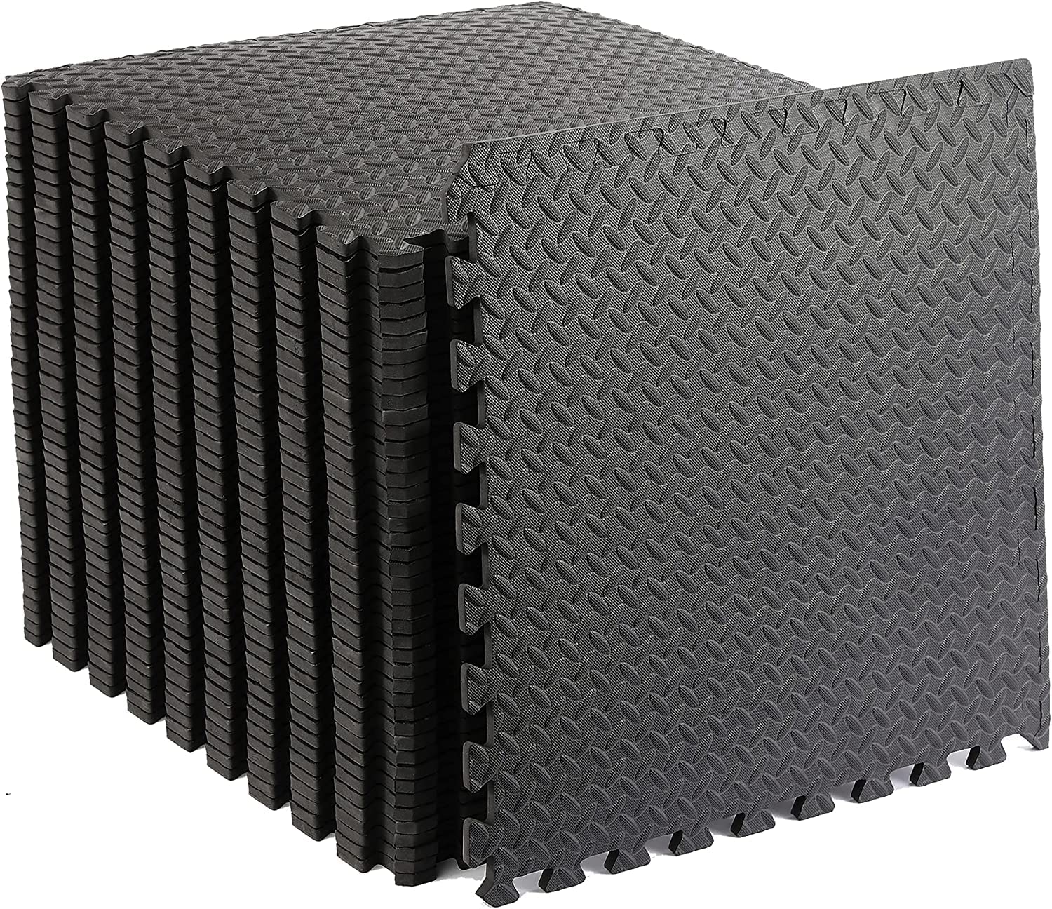 Hukimoyo 1 inch /25 mm Gym Floor mats for Heavy Workout at Home Gym