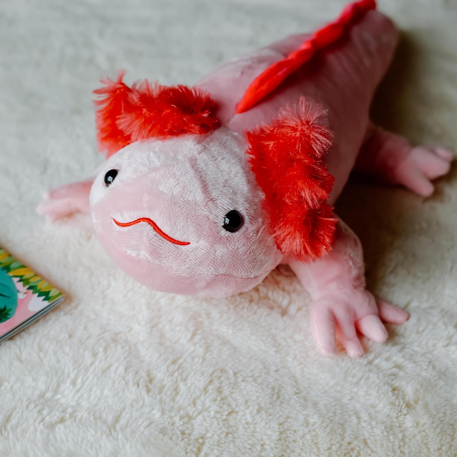 The Petting Zoo Axolotl Stuffed Animal Plushie, Gifts for Kids, Wild Onez Sealife Animals, Salamander Axolotl Plush Toy 14 inches
