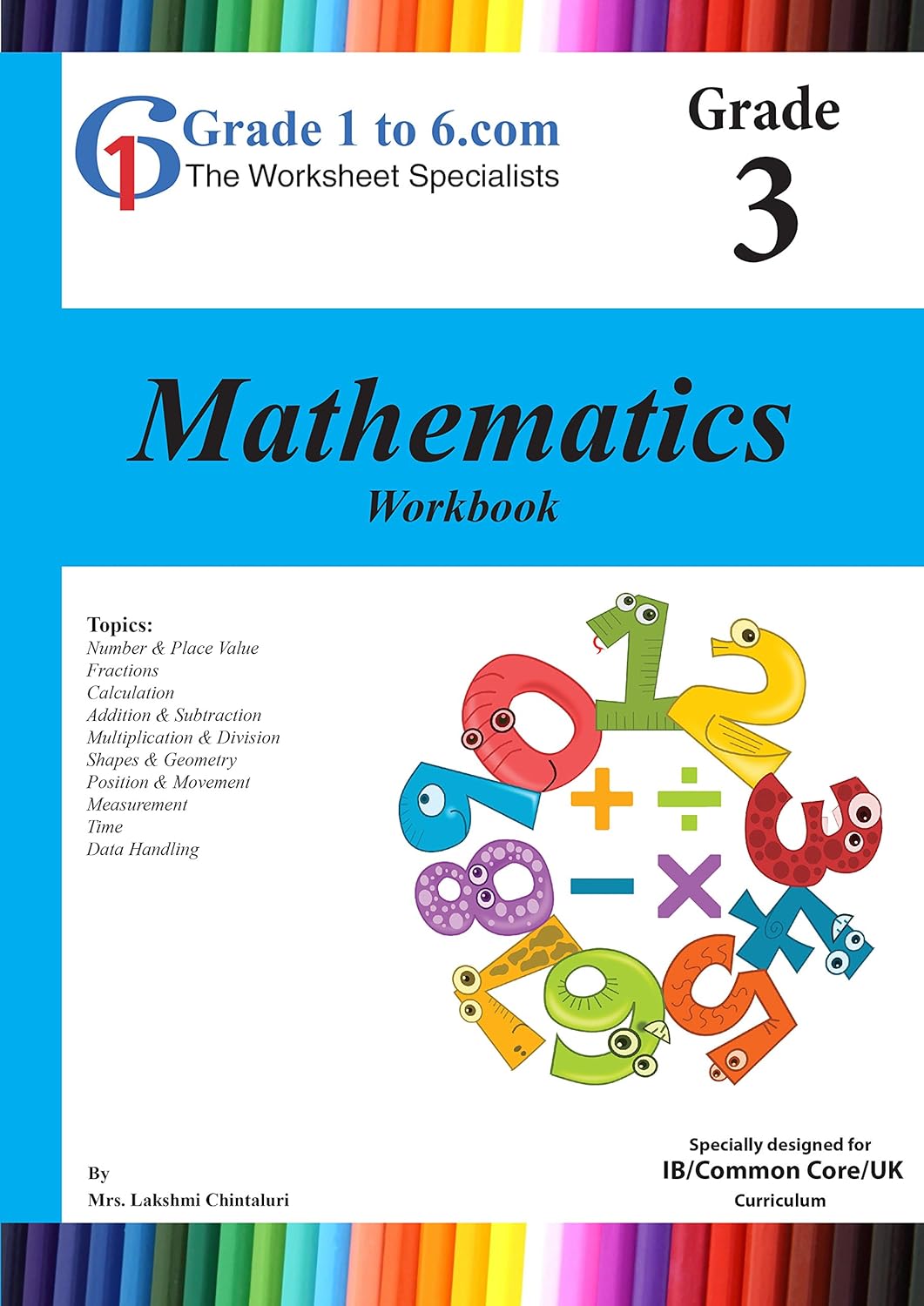 Grade 3 Math Workbook 140 pages for Daily Practice ( BeeOne Books