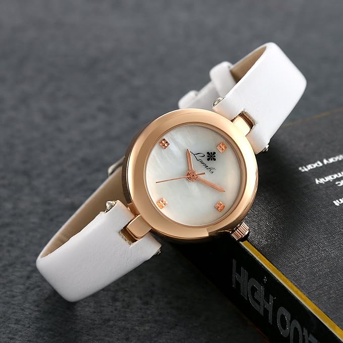 Amazon 腕時計 レディース 安い おしゃれ 防水 アナログ レザーベルト 超薄い ケース 人気 時計 レディース アクセサリー ホワイト レディース腕時計 腕時計 通販