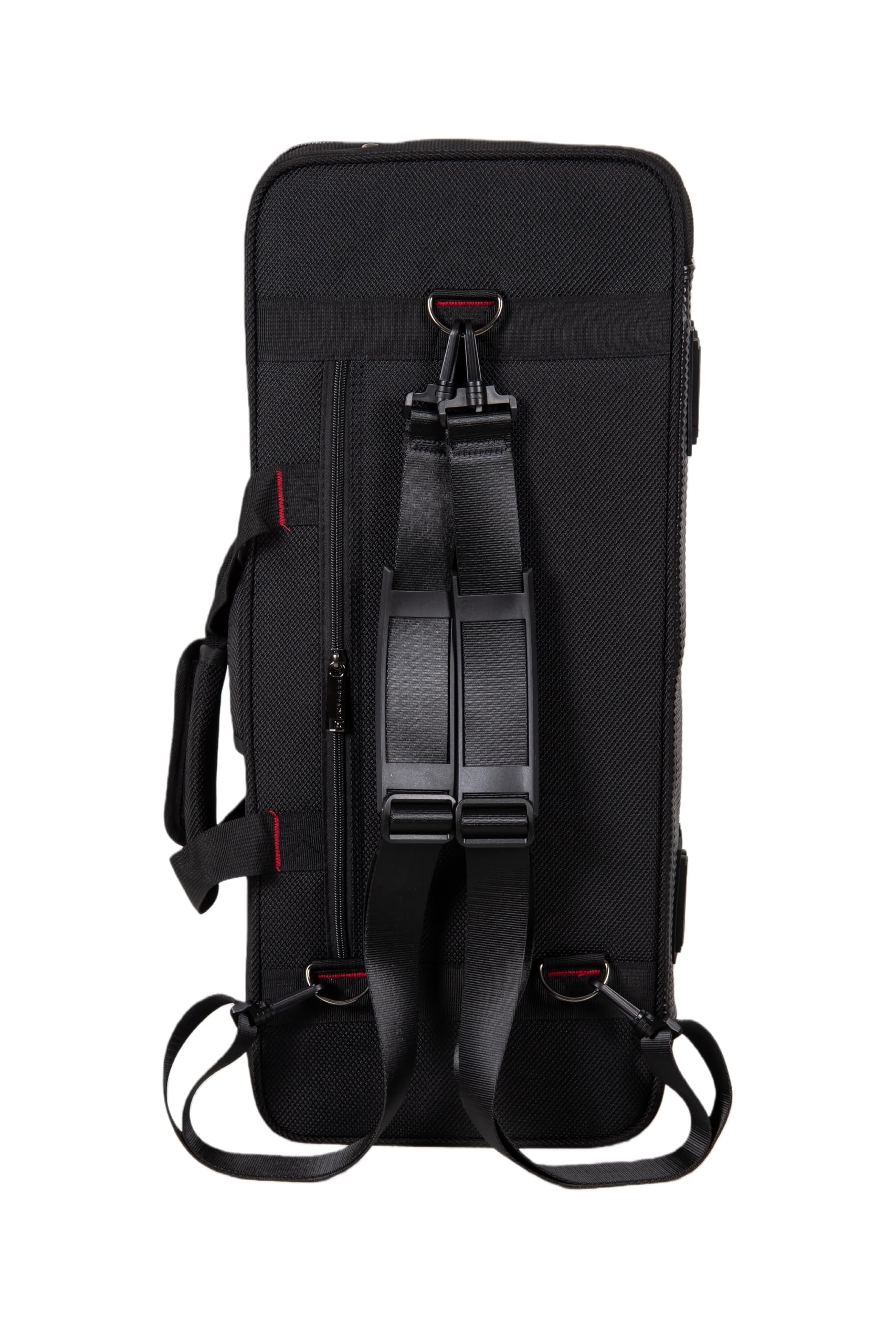 Crossrock Funda de espuma para saxofón alto | Bolsa ligera negra con tela moderna, interior de felpa y compartimentos de almacenamiento (CRP300ASBK-R)