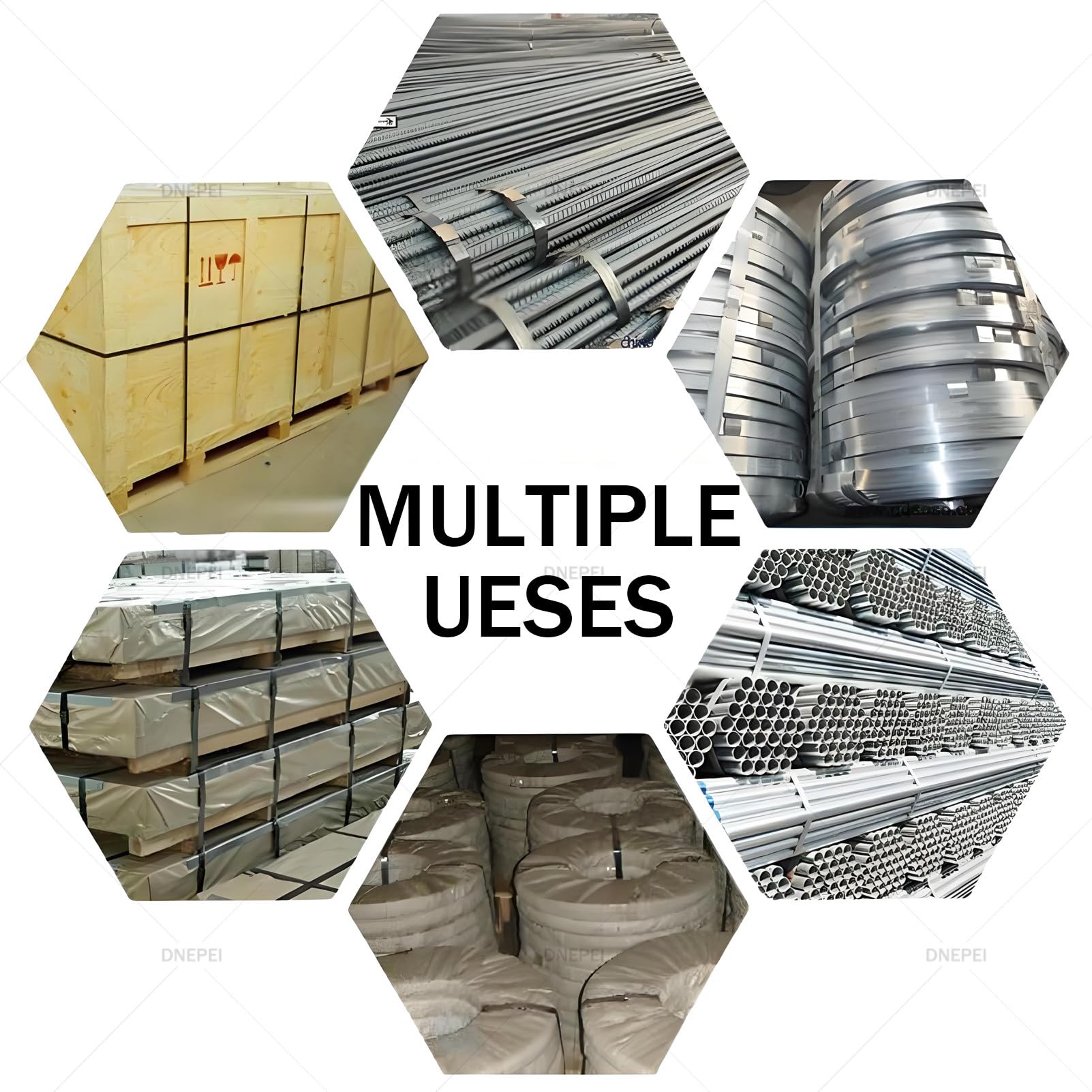 Manuelle Stahlbandmaschine für 1/2", 5/8", 3/4" Stahlbänder ohne Siegelnaht, Robustes Umreifungsgerät für Verpackung, Versand und Lagerhaltung