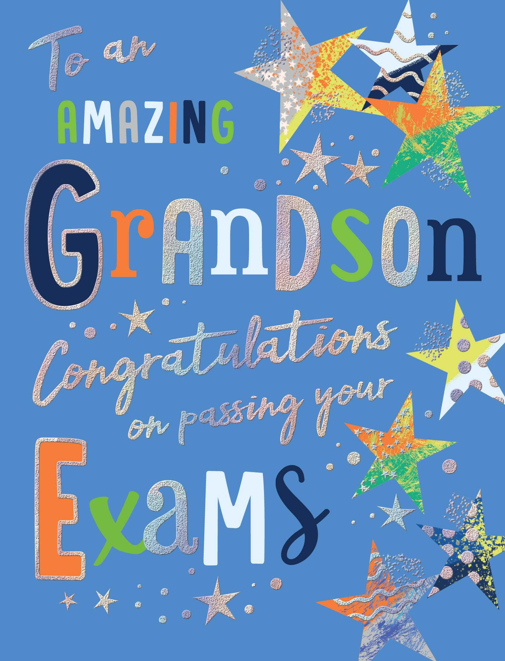 Piccadilly Greetings Congratulations Grandson on Passing Your Exams - 8 x 6 inches - Avant Garde Studios