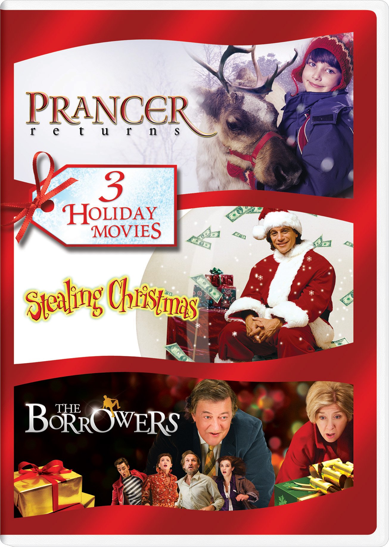 DVD Prancer Returns, Stealing Christmas y The Borrowers pack de cine familiar importado de Reino Unido