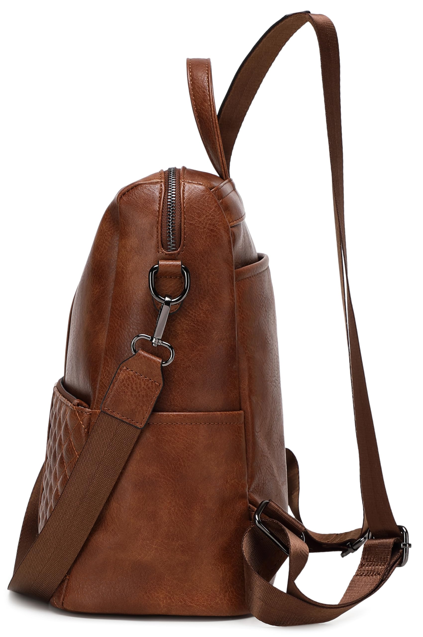 sqlp Daily Use Backpack Purse for Women Vegan Leather Travel Back Pack Fashion Multipurpose Design Shoulder Bags Handbag