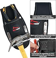 Vista 5 de MELOTOUGH Funda de Alicates Soporte de Herramientas y Soporte de Martillo de Bucle de Acero Resistente para Cinturón de Herramientas Organizador