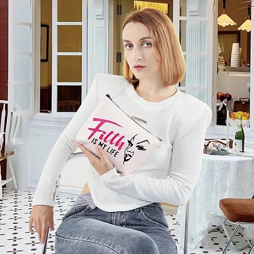 Miniatura 6 de G2TUP Divine Babs Johnson Inspire Filth is My Life Bolsa de maquillaje Rosa Flamencos Drag Queen Canvas Zipper Bolsa de maquillaje La suciedad es mi