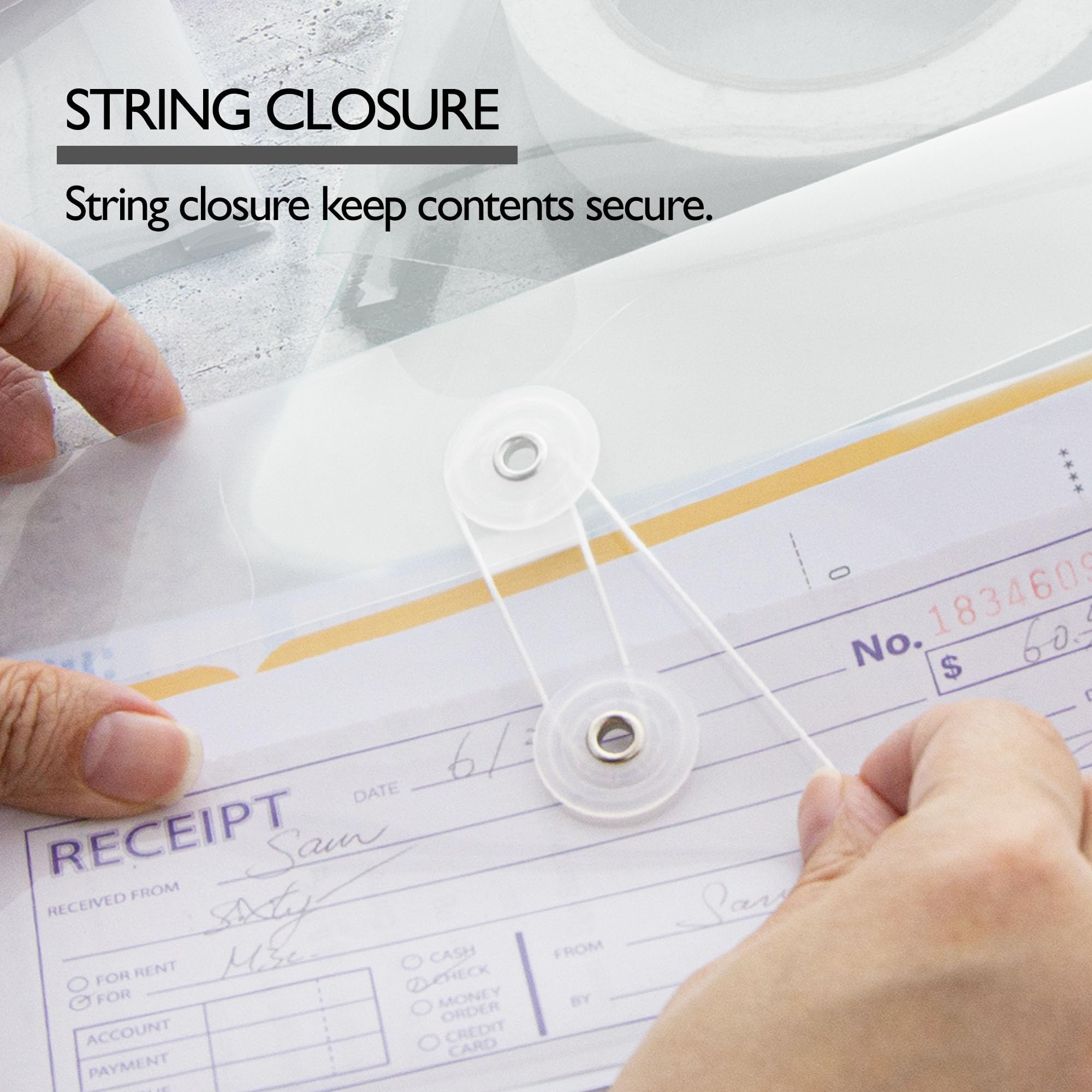 Amazon.com: BAZIC Products Clear Side-Loading String Envelope, A4