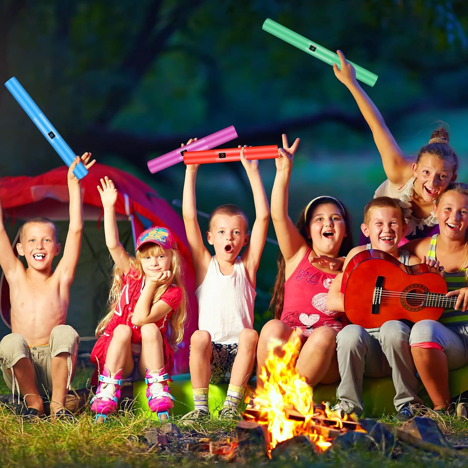 1 Pack Sound Tube Set of 8 Plastic Percussion Instrument Colorful Octave Tube Kit Musical Toy
