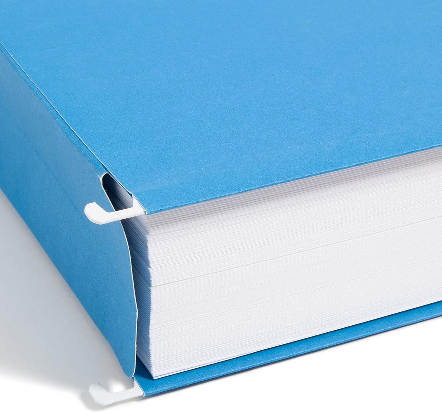 Smead Hanging Pocket with Full-Height Gusset, 2” Expansion, 1/5-Cut Adjustable Tab, Letter Size, Sky Blue, 25 per Box (64250)