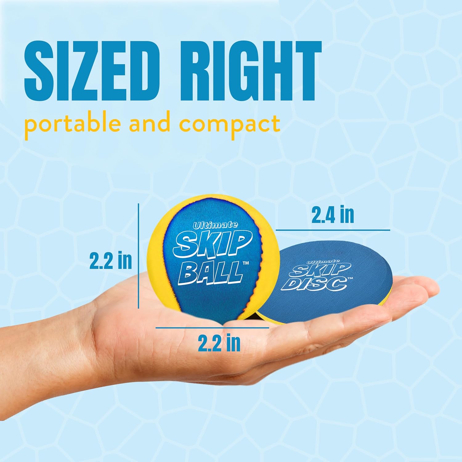 Activ Life The Ultimate Water Skip Balls, Water Bouncing Ball for Swimming Pool, Beach Toys for Friends, Family, Kids and Adults