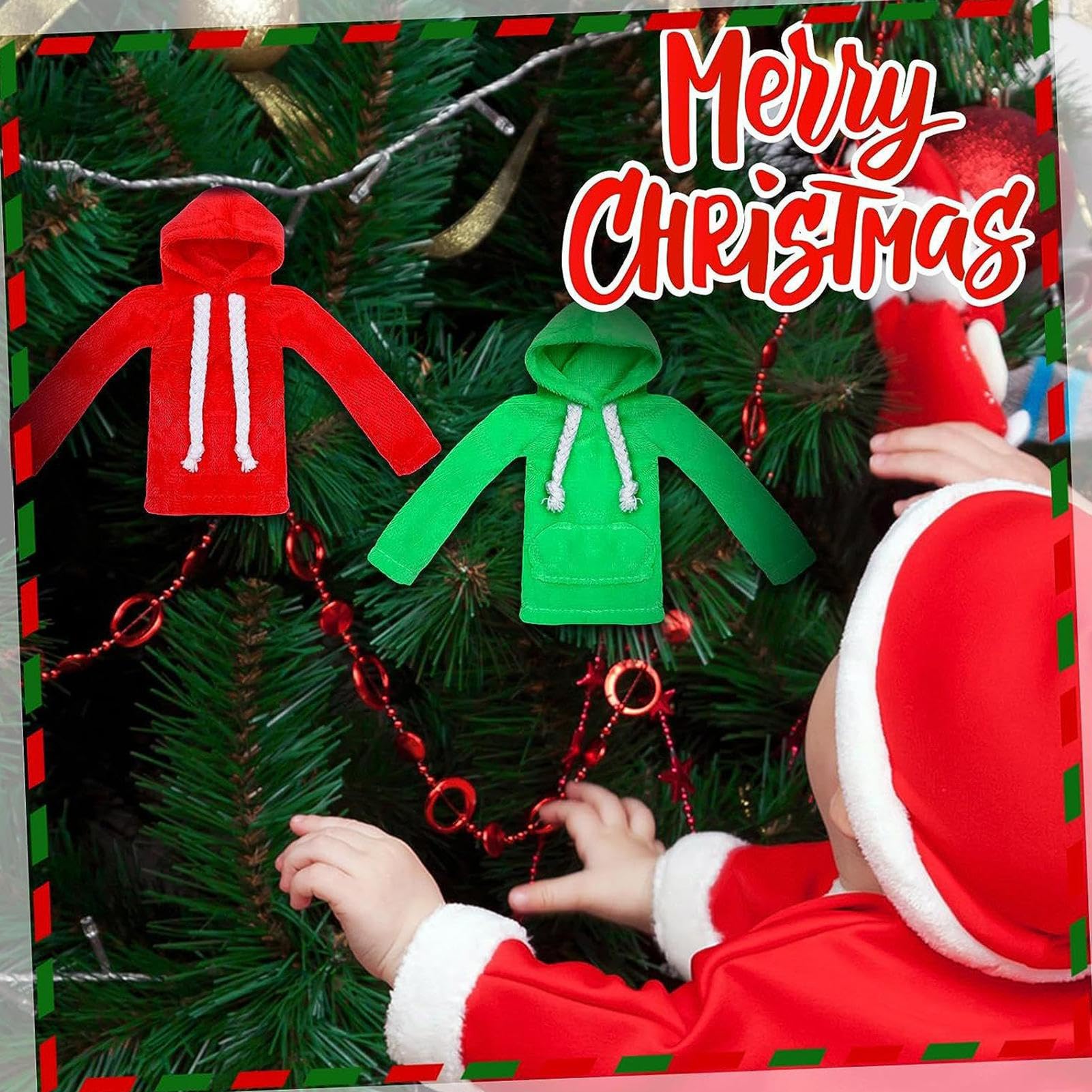 Set De Accesorios Para Muñecas Elfos Navideños – Trajes, Bufandas Y Scooters Para Decoración Y Juegos De Invierno
