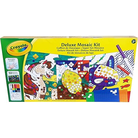 Crayola Coffret De Mosaique Loisir Creatif Kits D Activites A Partir De 3 Ans Jeu De Coloriage Et Dessin Amazon Fr Jeux Et Jouets