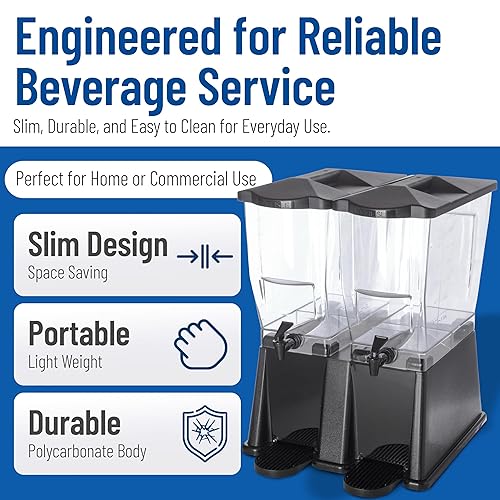 Vista 10 de Carlisle TrimLine dispensador de bebidas económico, Transparente, 1