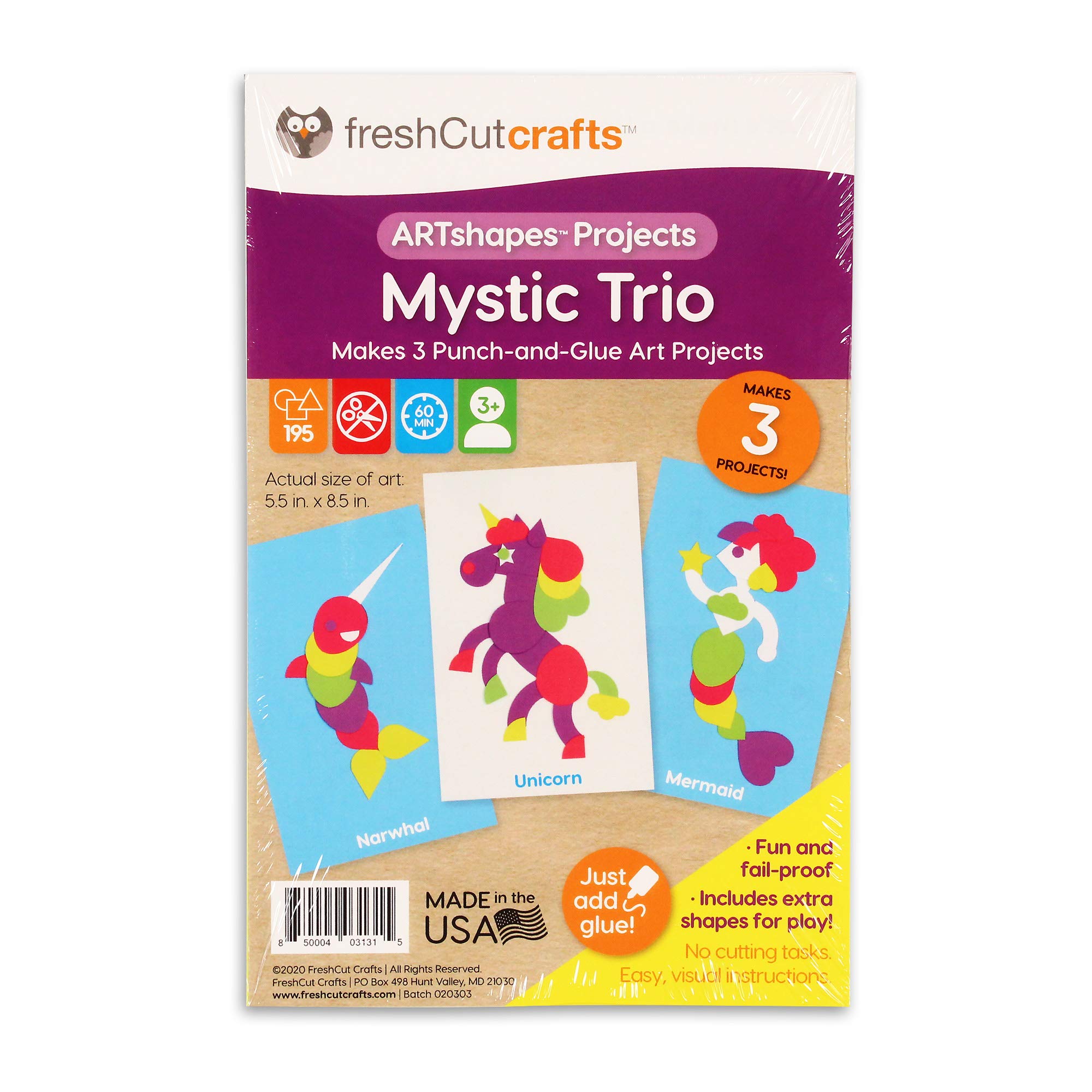 Buy FreshCut Crafts Mystic Trio 3Project Kit ARTshapes Beginner