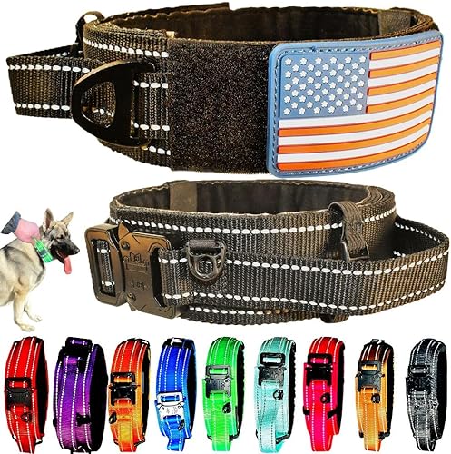 Miniatura 2 de Diezel Pet Products - Collar para perro con mango de control de liberación rápida, hebilla de metal resistente, estilo militar, de 2 pulgadas de