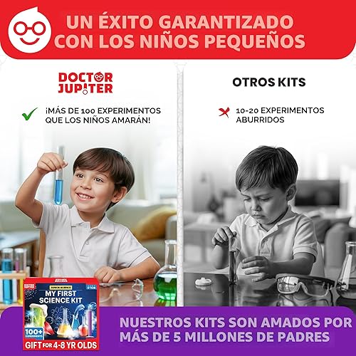 Miniatura 8 de Doctor Jupiter My First Science Kit for Kids Ages 4-5-6-7-8 Ideas de regalo de Pascua, cumpleaños para niños y niñas de 4 años en adelante, kit