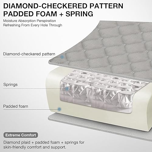 Miniatura 4 de Silla de juegos Blue Whale para adultos 350lbs, silla de computadora con soporte lumbar ajustable, reposacabezas y reposapiés, silla