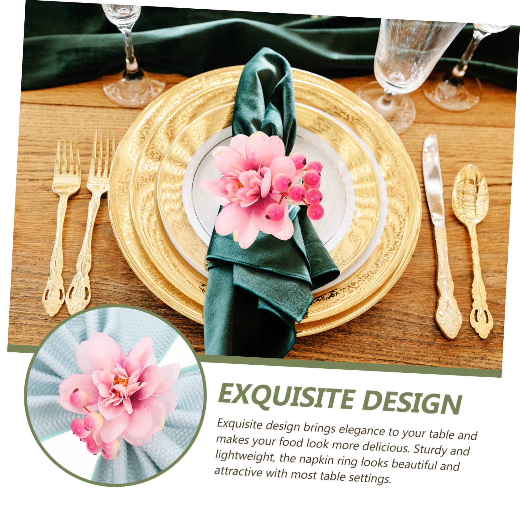 PRETYZOOM 18stücke Teiliges Serviettenring Blumenmotiv Elegante Tischdekoration Für Hochzeiten Feiern Und Bankette Robuste Kreative Serviettenhalter Für Festliche Anlässe Für