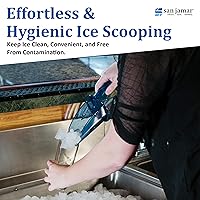 Vista 7 de San Jamar SI9500 Policarbonato Saf-T-Scoop solamente, 64oz a 86oz, para máquina de hielo, azul
