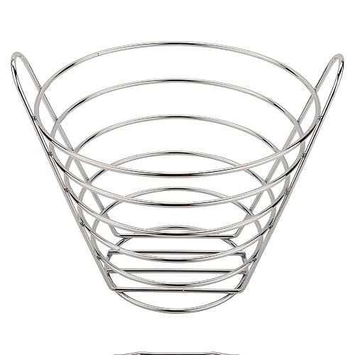 Miniatura 3 de G.E.T. 4-22788-M - Cesta redonda cromada de 9 pulgadas, molino de recortadora (cantidad, 1)