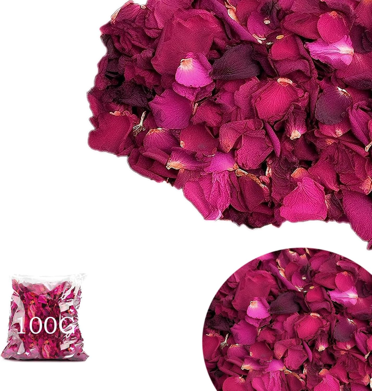 Wedding Confetti Biodegradable 100G，Dried Rose Petals EcoFriendly