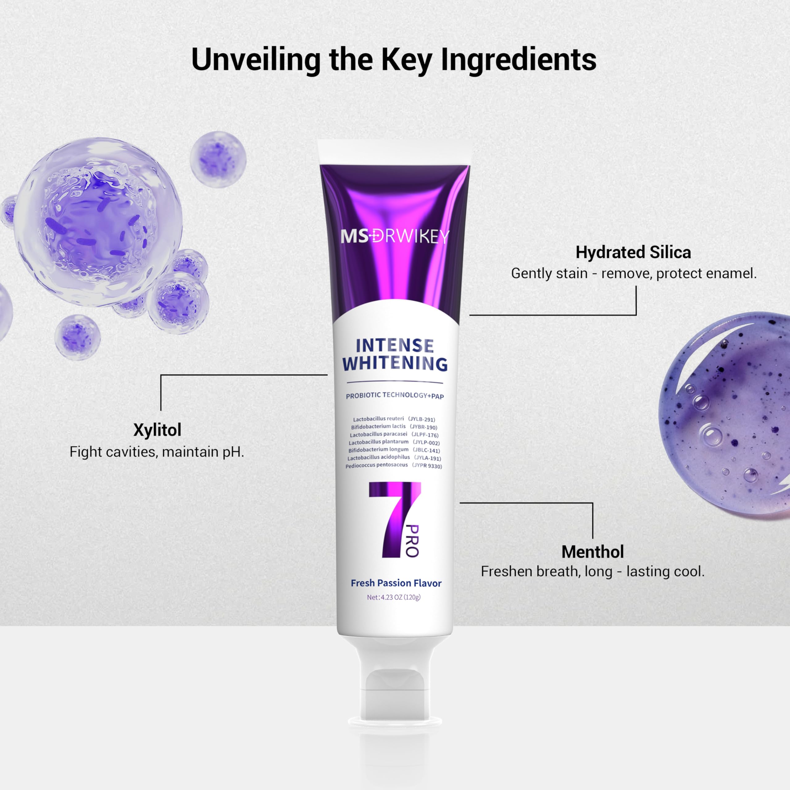 Amazon.com: MSDRWIKEY Popping 7Pro Deep Whitening Toothpaste with