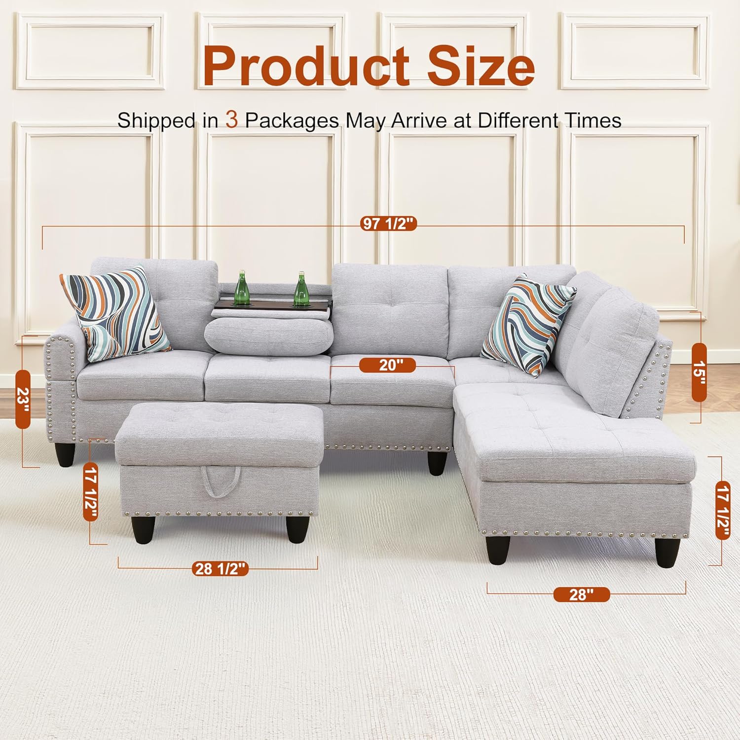 Cozy Living: Osparple L Shaped Couch Review – Perfect for Small Spaces!