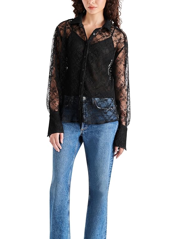 Steve Madden Apparel Dawson TOP, Black, Medium by Steve Madden - Used condition - US$8.72
